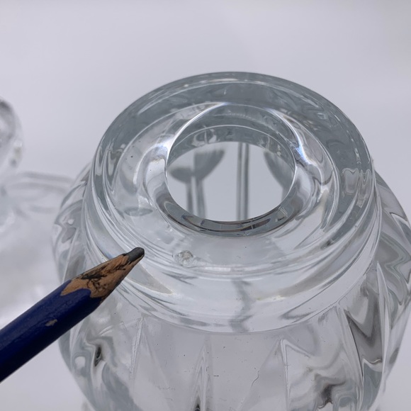 Vintage Imperial Makayla 12" Cleo Hurricane 24% Lead Crystal Candle Holder 2pcs. - Picture 12 of 16